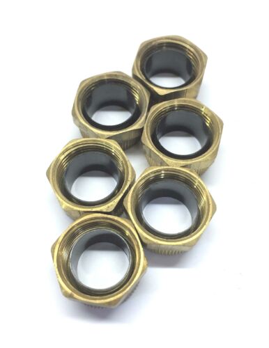 Unbranded/Generic 1/2" Brass Nut & Sleeve [Lot of 6] NOS