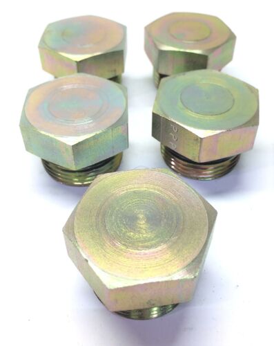 Parker Hex Head Pipe Plug 16 P5ON-S (16 SAE-ORB Male) [Lot of 5] NOS