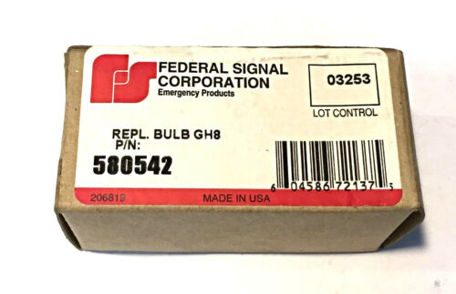 Federal Signal GH8 Replacement Bulb 580542 NOS
