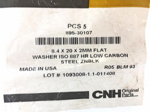 CNH Case New Holland Washer 895-30107 [Lot of 4] NOS