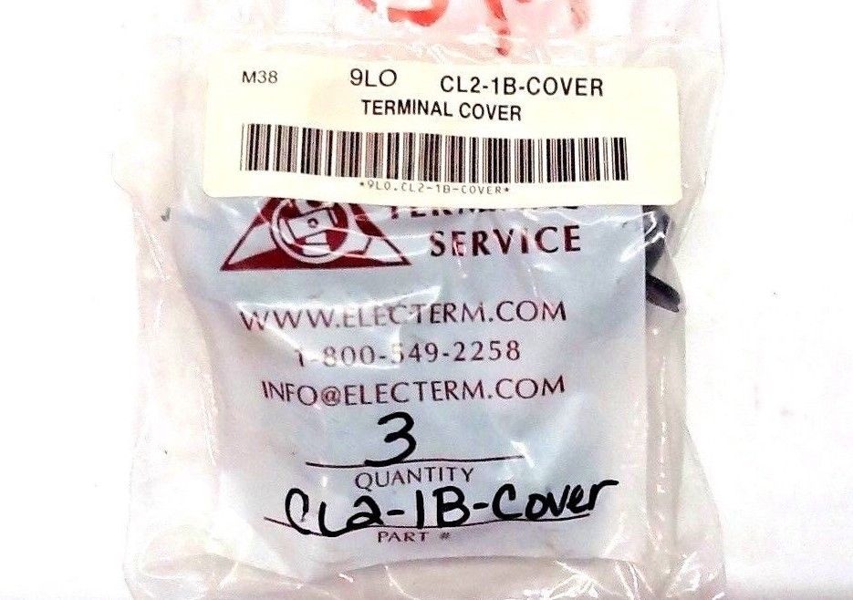 Electerm Black Terminal Covers [Pack Of 3] CL2-1B-COVER NOS