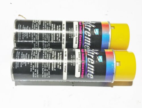 State Extreme 16 Oz. School Bus Yellow Solid Spray Coating 105698 [Lot of 2] NOS