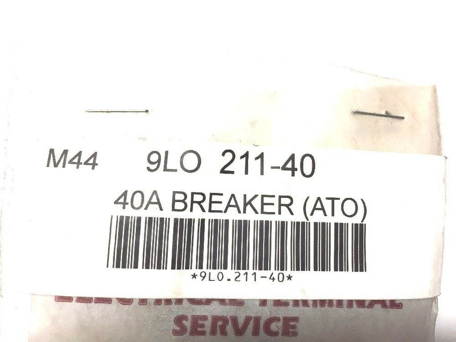Electrical Terminal 40A Circuit Breaker (ATO) 211-40 NOS