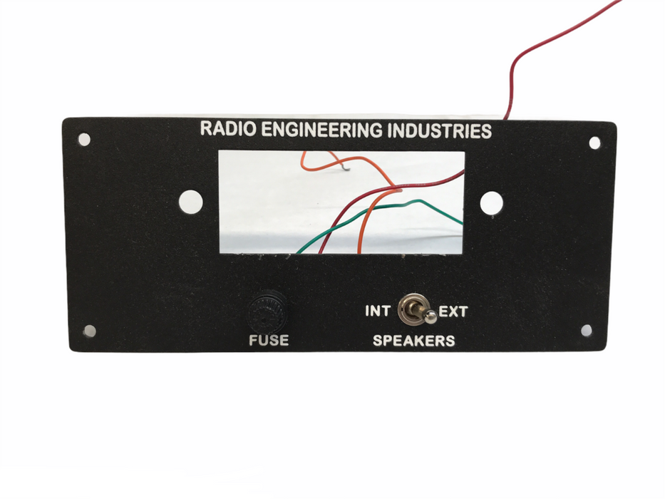 Radio Engineering Technologies Dash Radio Bezel/Panel with Switch and Fuse NOS