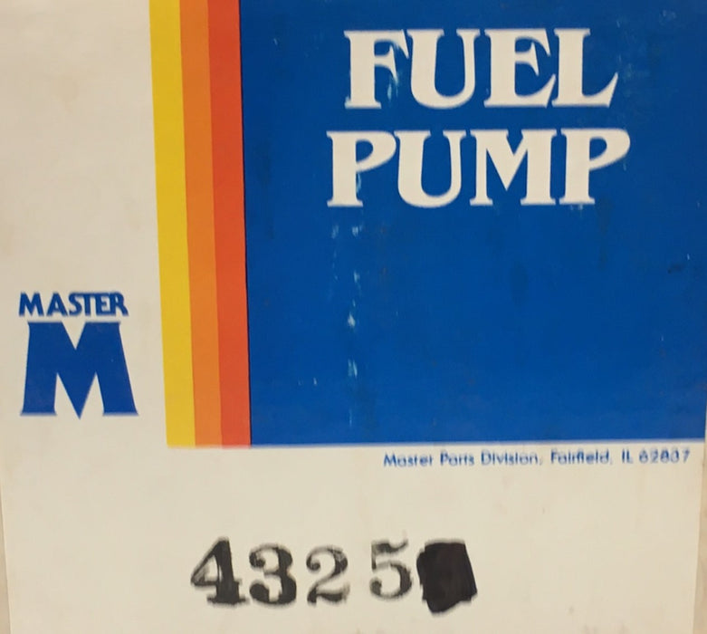 Master Fuel Pump Assembly 4325 NOS