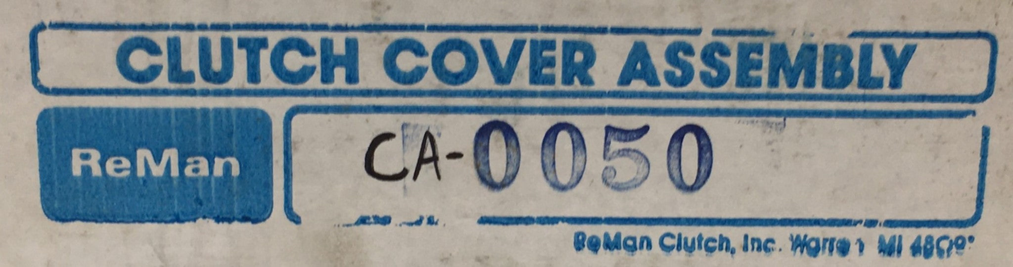 Reman Clutch Cover Assembly CA-0050 NOS