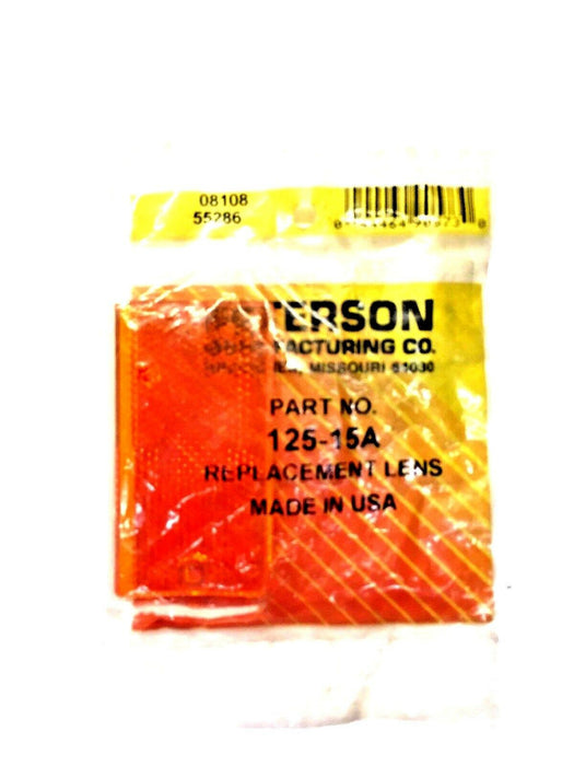 Peterson Amber Replacement Lens 125-15A NOS