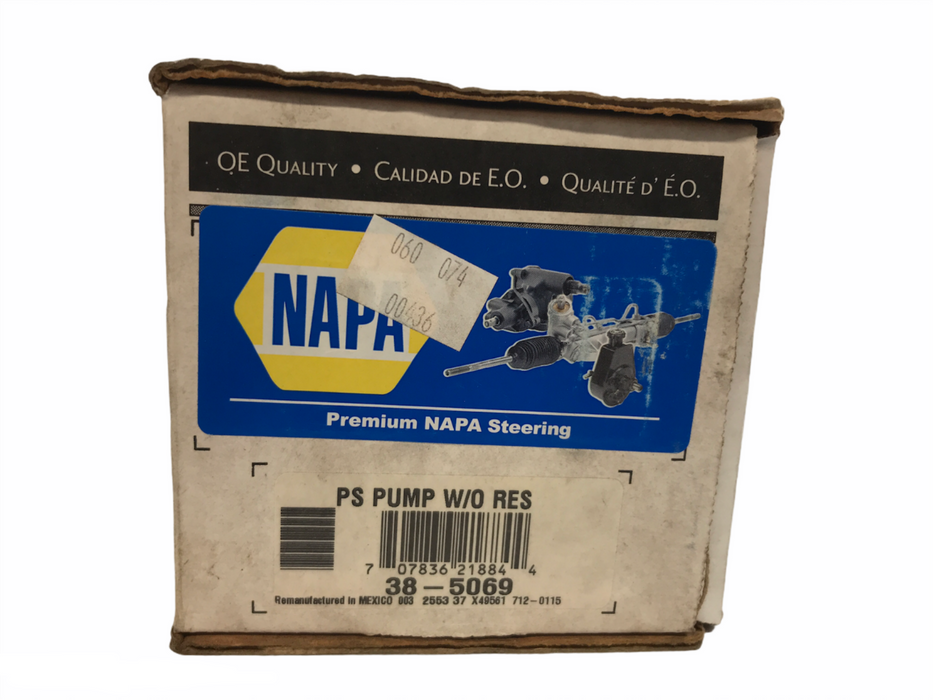 NAPA Remanufactured Power Steering Pump 38-5069 NOS