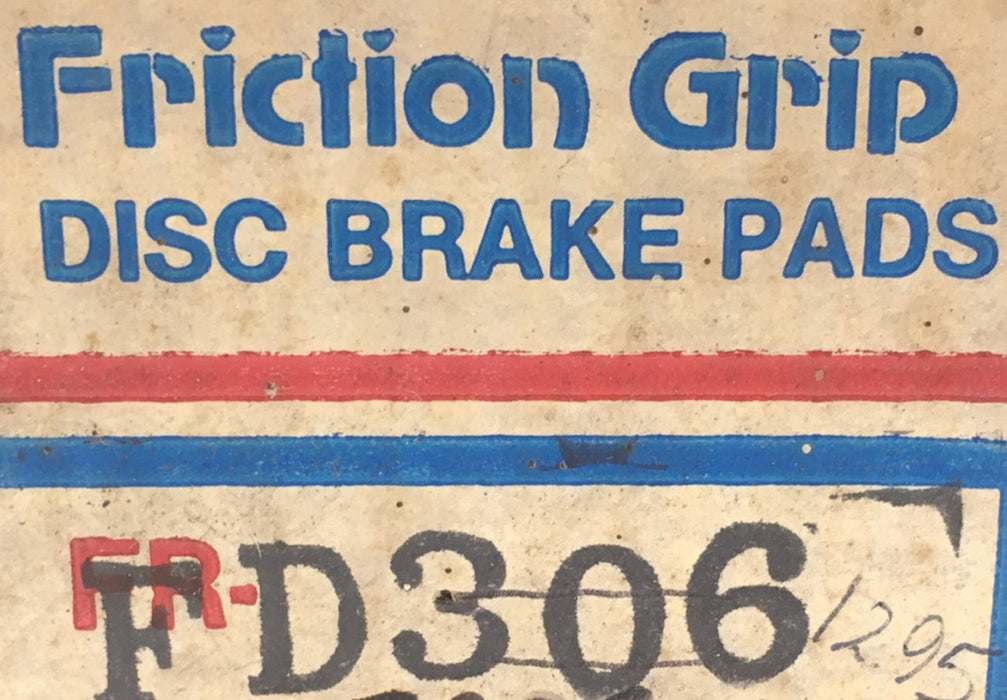 Friction Grip Disc Brake Pads FD306 NOS