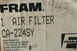 FRAM Air Filter CA224SY NOS