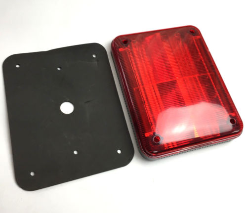 Federal Signal Series E Quadraflare Red LED QL97XF NOS
