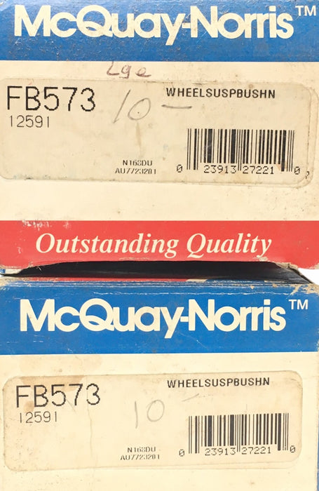 McQuay-Norris Suspension Control Arm Bushing Kit [Lot of 2] FB573 NOS