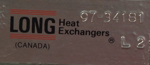 Long Heat Exchangers 97-34181 L2  NOS
