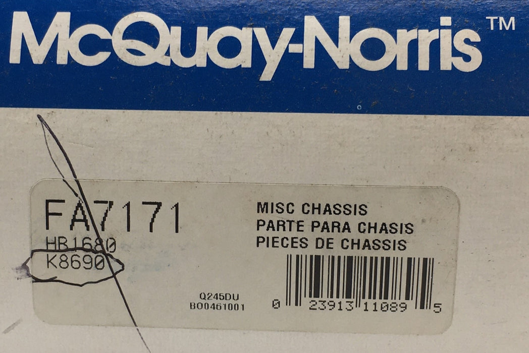 McQuay-Norris Suspension Stabilizer Bar Bushing Kit FA7171 NOS