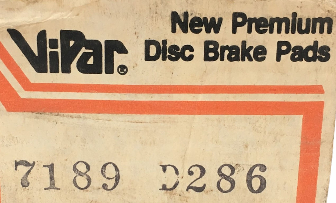 Vipar Import Disc Brake Pads D286 NOS