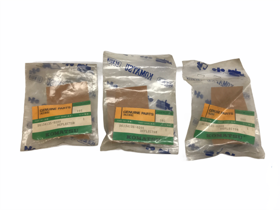 Komatsu OEM Deflector Ring DK134135-0200 [Lot of 3] NOS