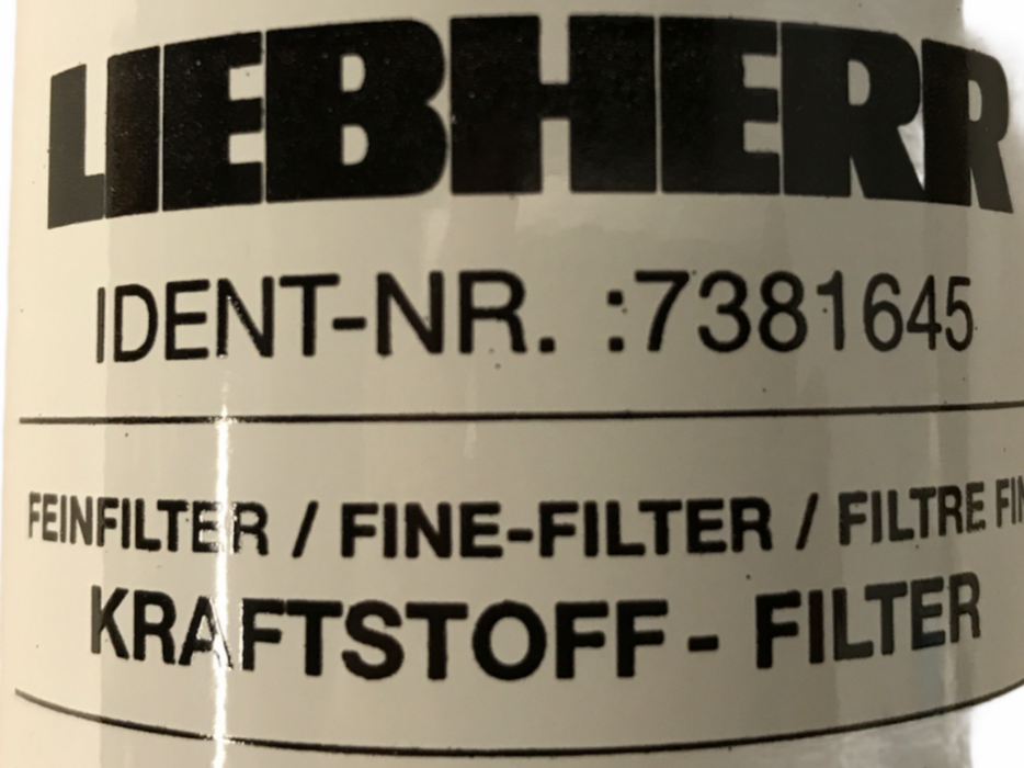 Liebherr Fuel Filter 7381645 NOS
