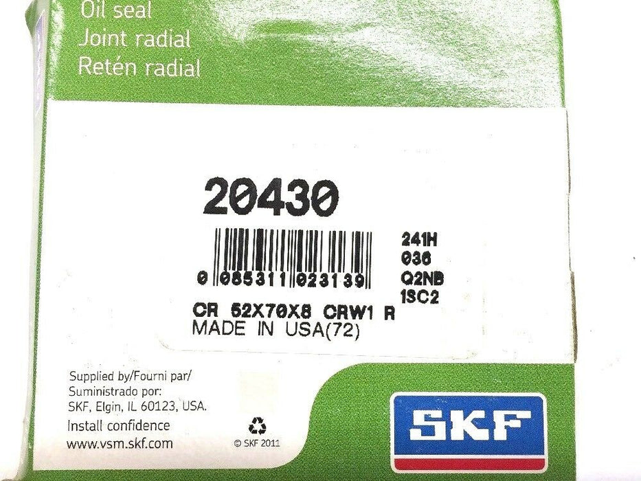 SKF Wheel Seal 20430 NOS