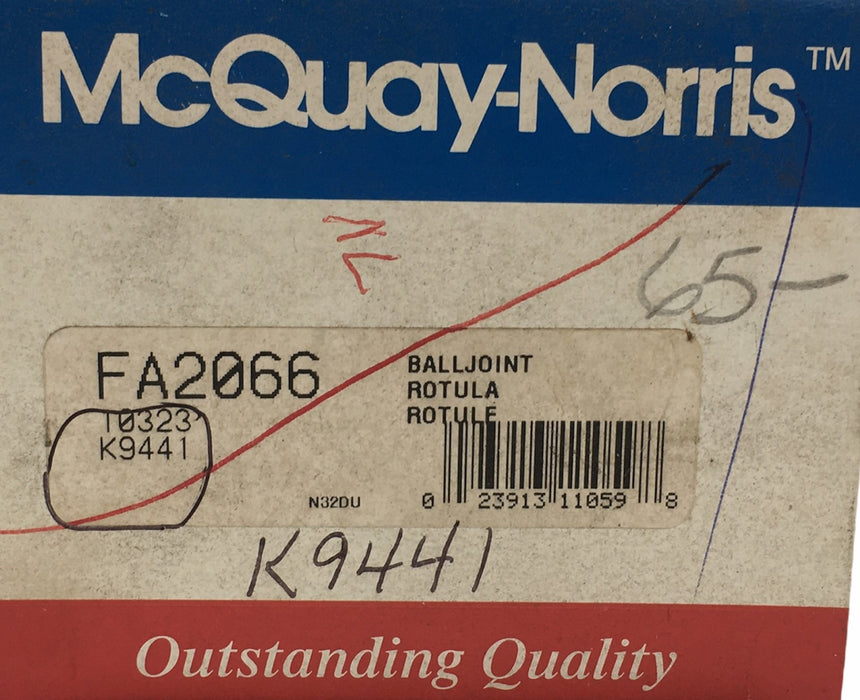 McQuay-Norris Suspension Ball Joint FA2066 NOS