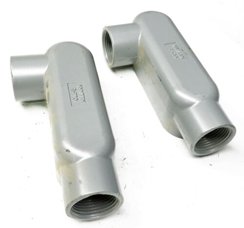 Killark 1" Aluminum Condulet Conduit Outlet Body OLL-3 [Lot of 2] NOS