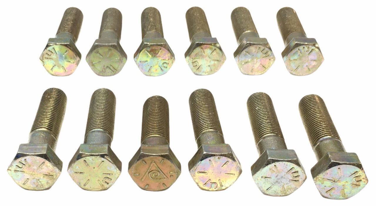 Unbranded 3/4" x 2 1/4" Yellow Zinc Hex Bolt 021883 [Lot of 12] NOS