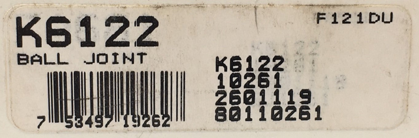 Unbranded Suspension Ball Joint K6122 NOS
