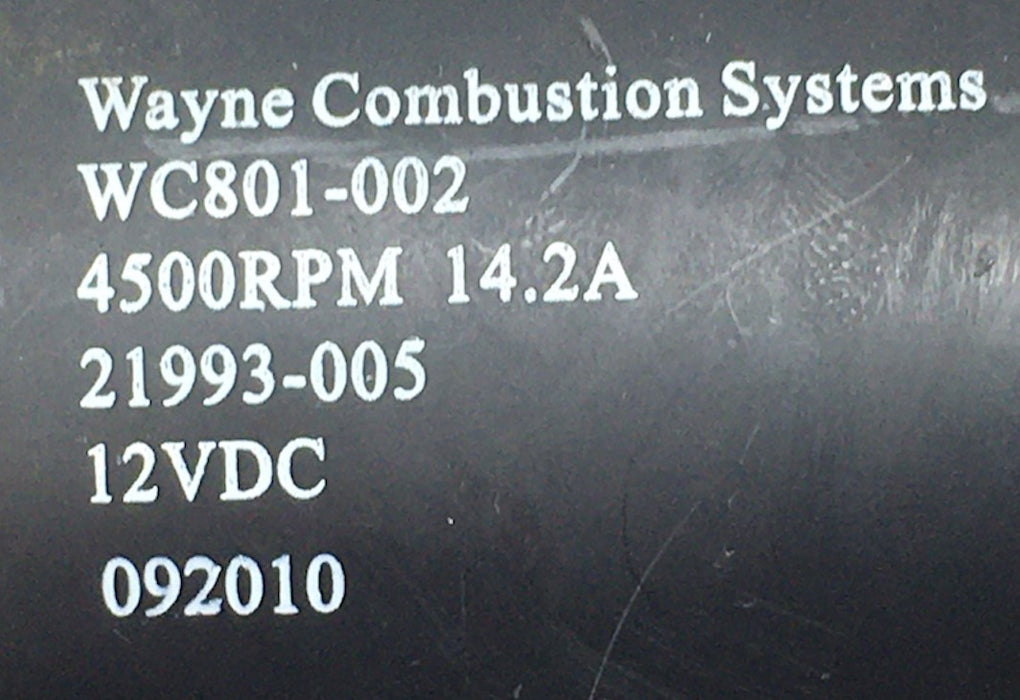 Wayne Combustion Systems Motor 092010 NOS