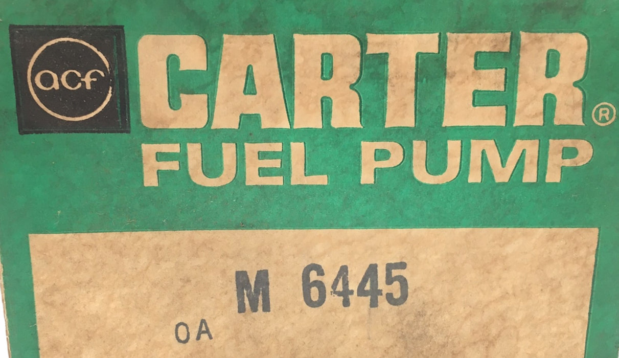 Carter Fuel Pump Assembly 6445 NOS