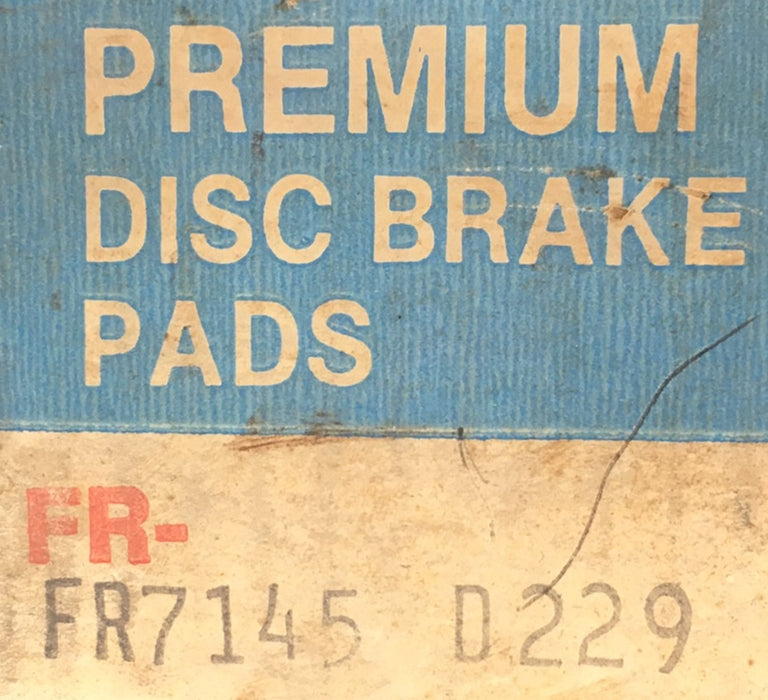 Friction Grip Disc Brake Pads D229 NOS