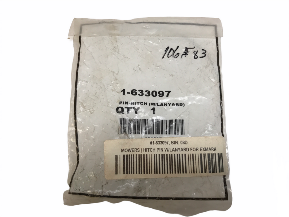Exmark Mower Hitch Pin 1-633097 NOS