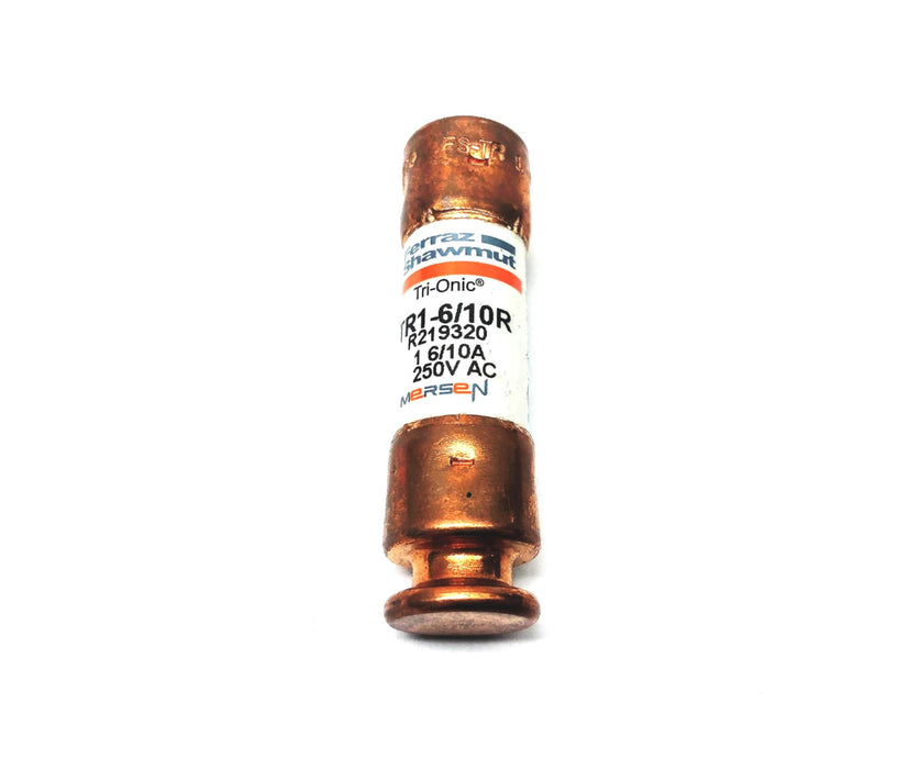 Ferraz Shawmut Tri-Onic 250VAC 1 6/10A Fuse TR1-6/10R (R219320) [Lot of 3] NOS
