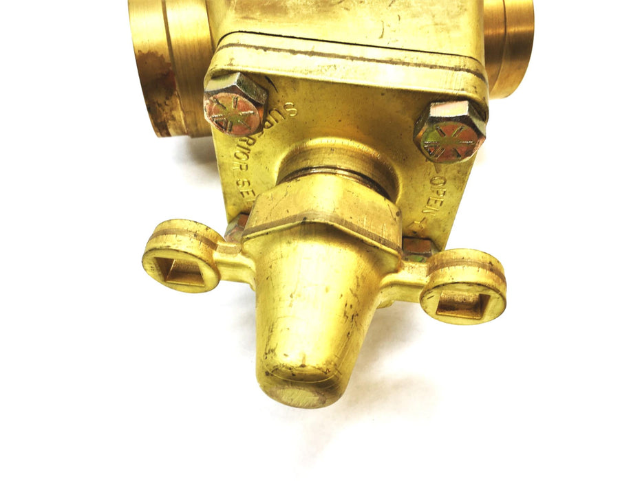 Superior 2 Inch Brass Refrigeration Globe Valve Series C NOS