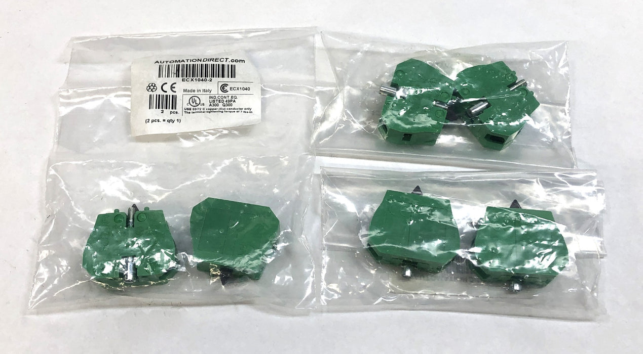 Automation Direct Contact Block ECX1040-2 [Lot of 3] NOS