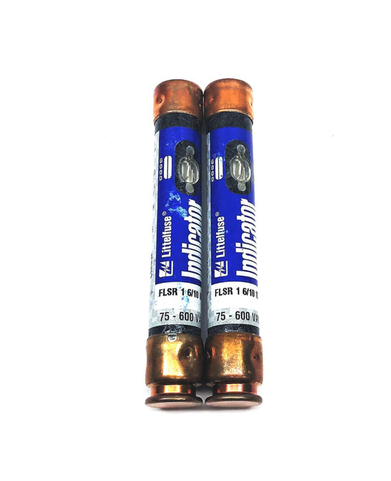Littelfuse 75-600VAC Class RK5 Indicator Fuse FLSR 1 6/10 ID [Lot of 2] NOS