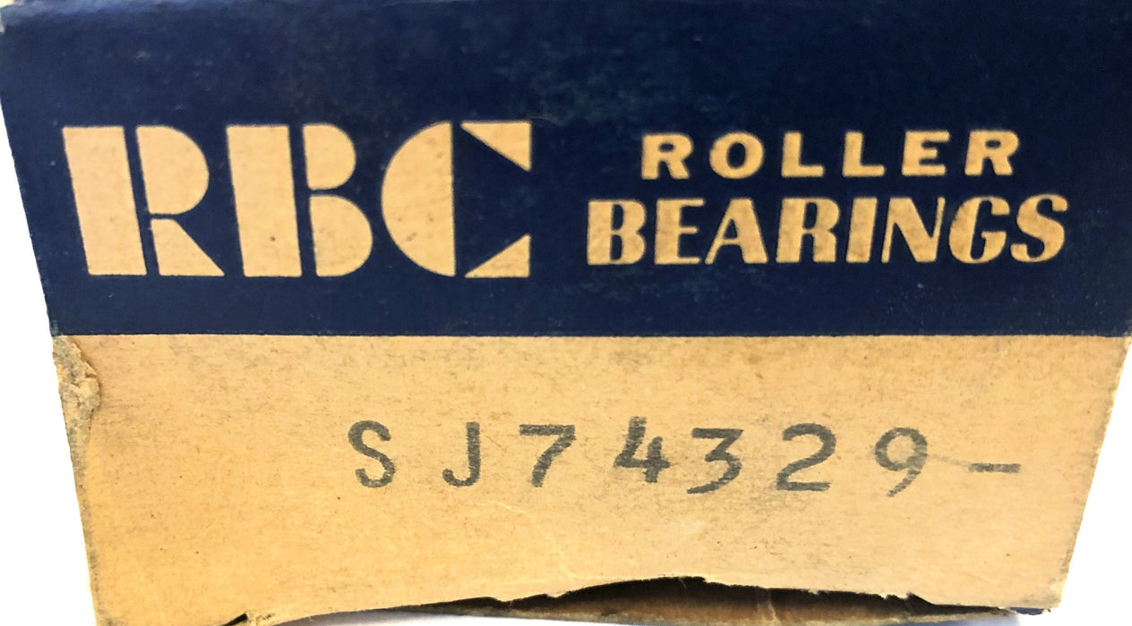 RBC Needle Roller Bearing SJ74329 NOS