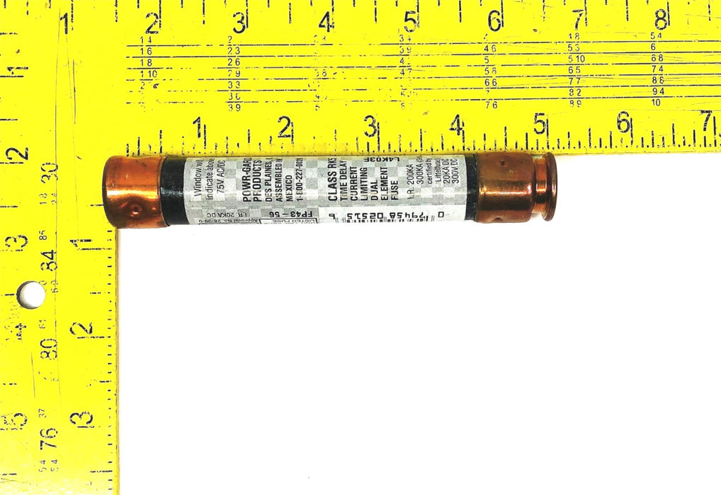 Littelfuse 75-600VAC Class RK5 Indicator Fuse FLSR 1 6/10 ID [Lot of 2] NOS