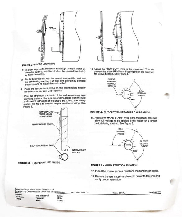 Coleman Low Ambient Control Kit 2LA04700824 NOS