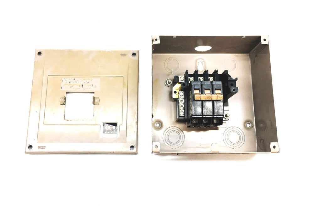 Cutler-Hammer Safetybreaker Load Center With 3 Pole Circuit Breaker CH4003 USED