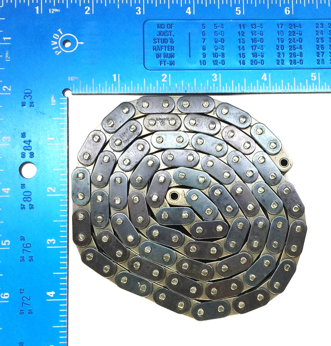 Ametric 41" Double Strand Roller Chain w/o Connecting Link NOS