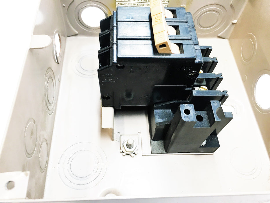 Cutler-Hammer Safetybreaker Load Center With 3 Pole Circuit Breaker CH4003 USED