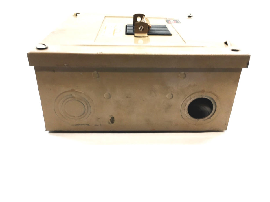 Cutler-Hammer Safetybreaker Load Center With 3 Pole Circuit Breaker CH4003 USED