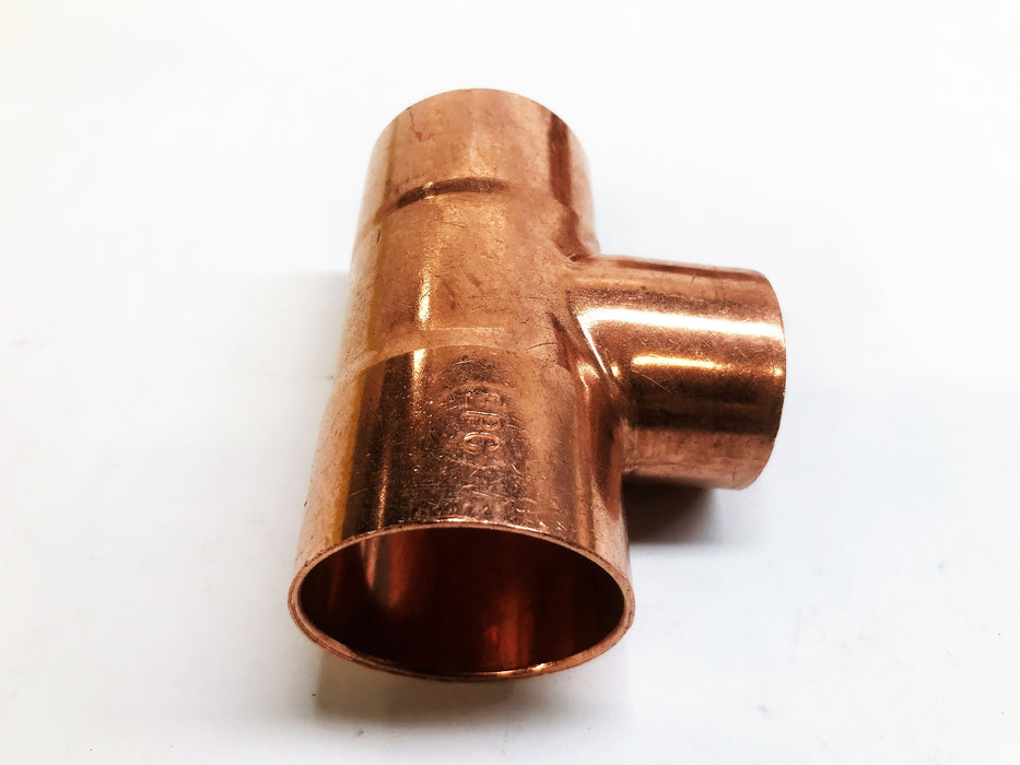 EPC 1-1/2" Sweat x 1-1/4" Sweat x 1-1/2" Sweat Copper Reducing Tee NOS