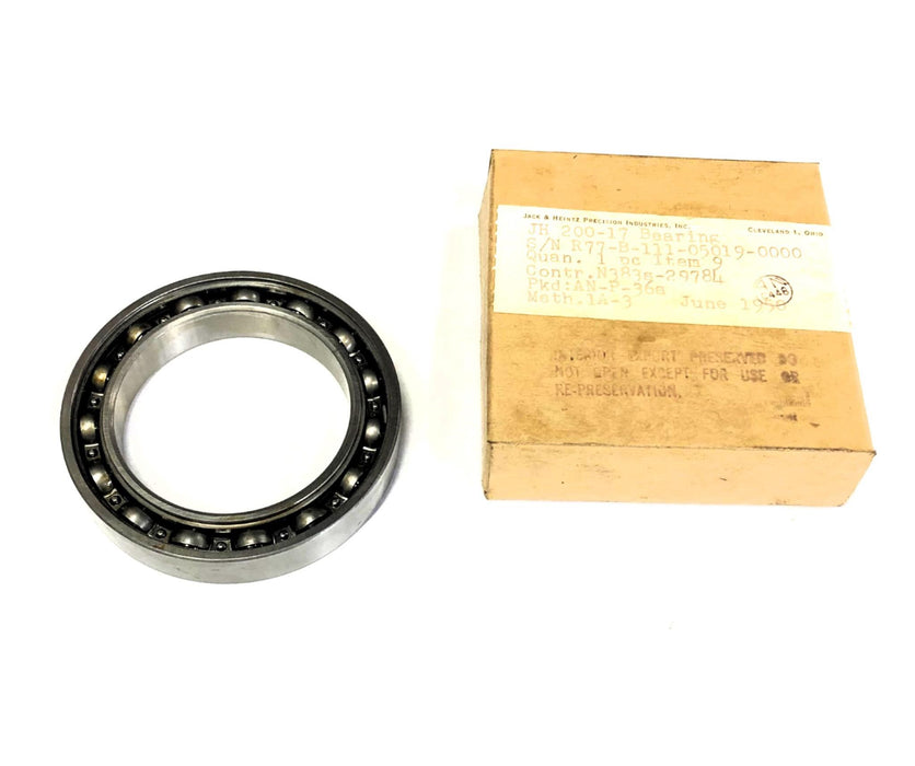 Jack & Heintz Vintage 1.92 Inch ID Precision Ball Bearing 2.80 Inch OD NOS