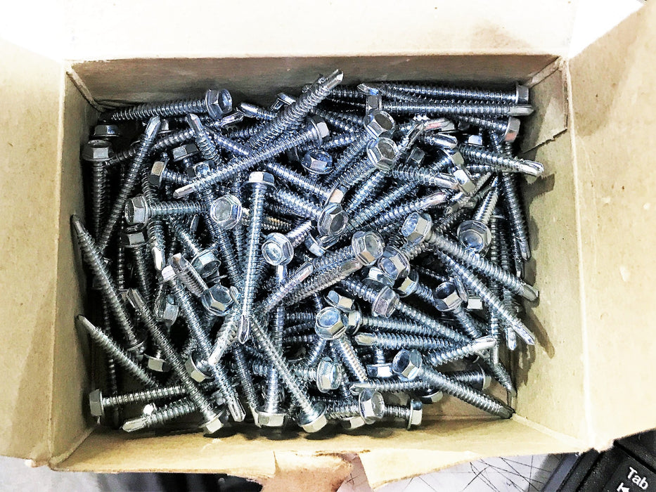 Philstone 8 x 1-1/2 Self Drilling Hex Washer Head Screw 1ME32G [Lot of 140] NOS