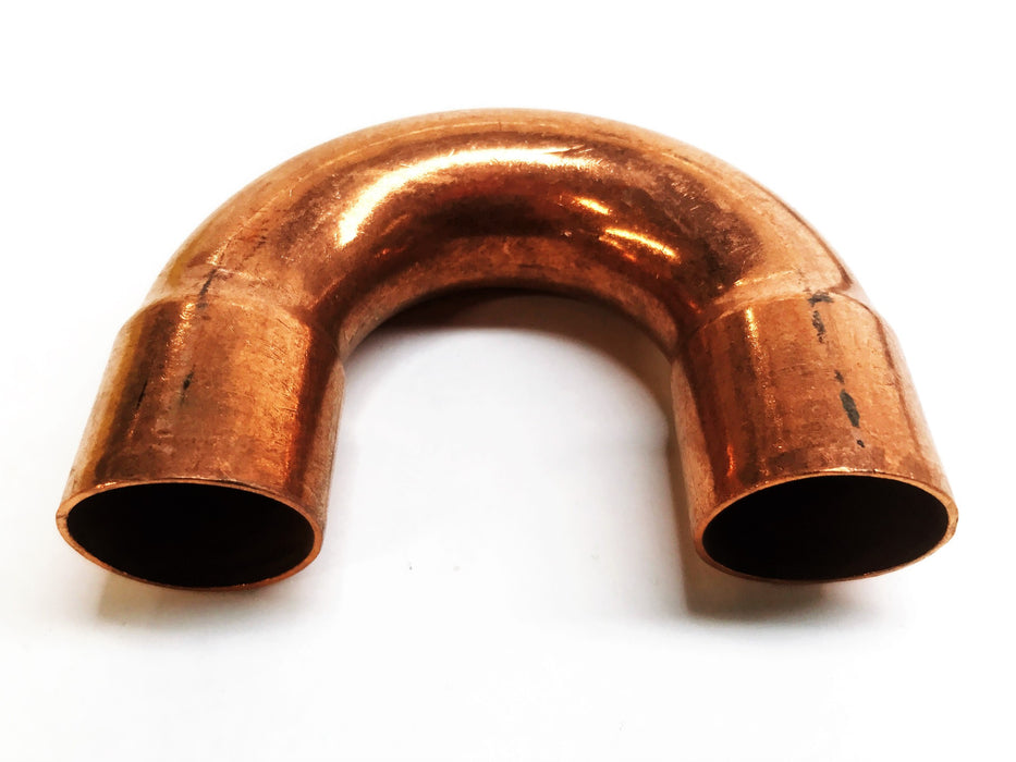 Unbranded 1" Copper 180 Degree Coupling [Lot of 2] NOS