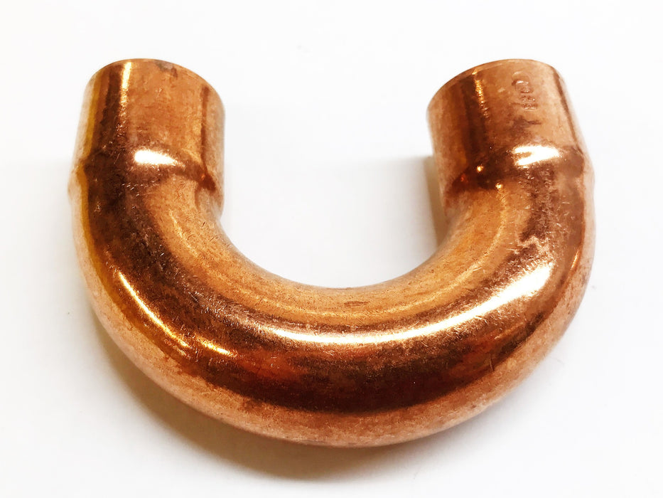 Unbranded 1" Copper 180 Degree Coupling [Lot of 2] NOS