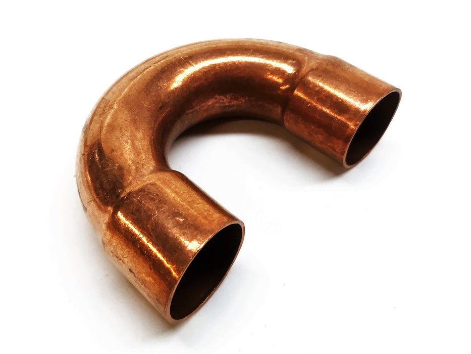 Unbranded 1" Copper 180 Degree Coupling [Lot of 2] NOS
