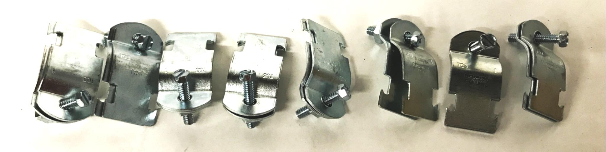 Thomas & Betts Galvanized Steel Pipe Clamp 703-1EG [Lot of 8] NOS