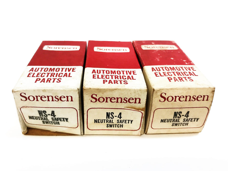 Sorensen Neutral Safety Switch NS-4 [Lot of 3] NOS