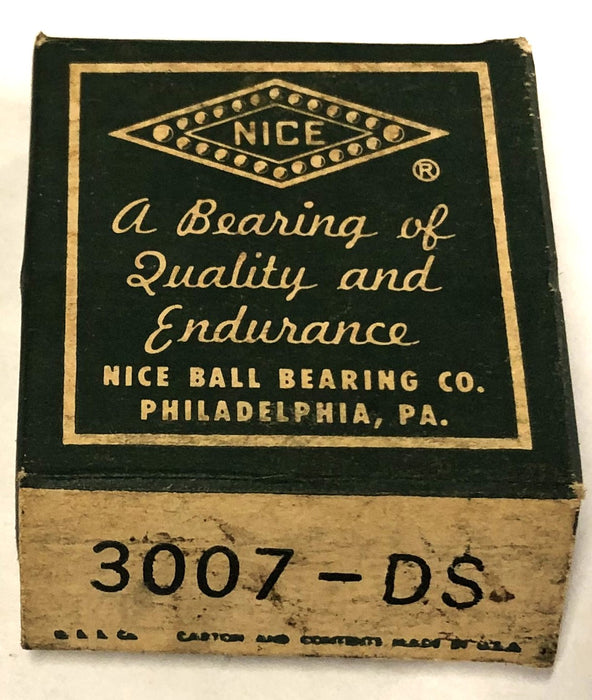 Nice Shielded Ball Bearing 3007-DS [Lot of 4] NOS